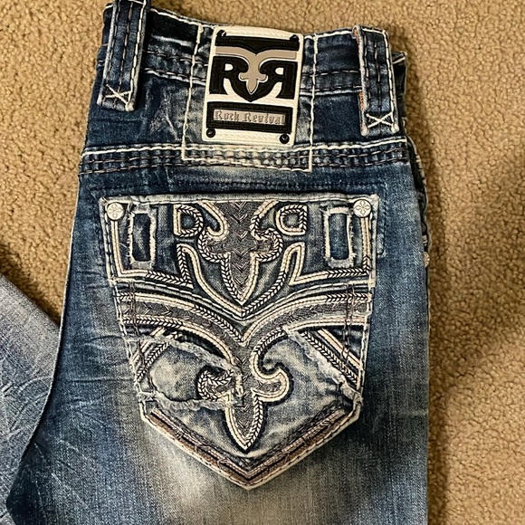 Men’s Rock Revival Jeans Alt Straight - Picture 4 of 5